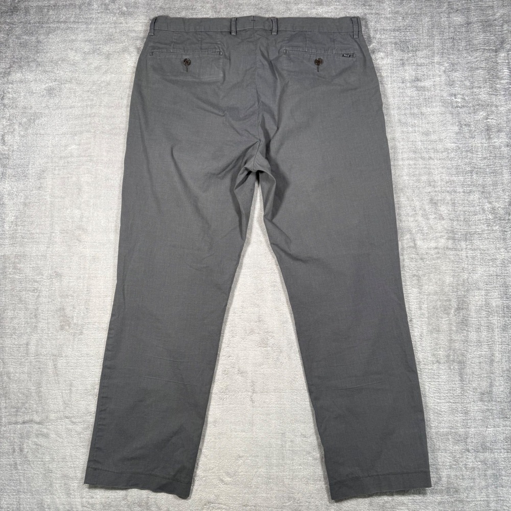 Polo Ralph Lauren Pants Mens 34x32 Gray CHino Straight Fit Stretch Cotton Casual - Picture 5 of 12